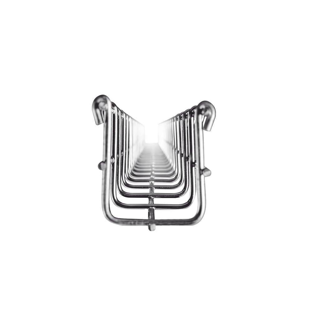 Charola Tipo Malla 66/500 mm, Acabado Electro Zinc, Hasta 525 Cables Cat6, Tramo de 3 Metros