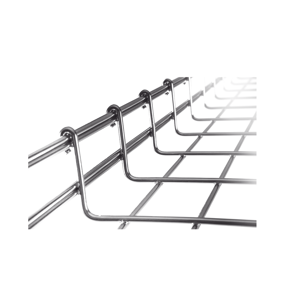 Charola Tipo Malla 66/600 mm, Acabado Electro Zinc, Hasta 630 Cables Cat6, Tramo de 3 Metros - Image 3