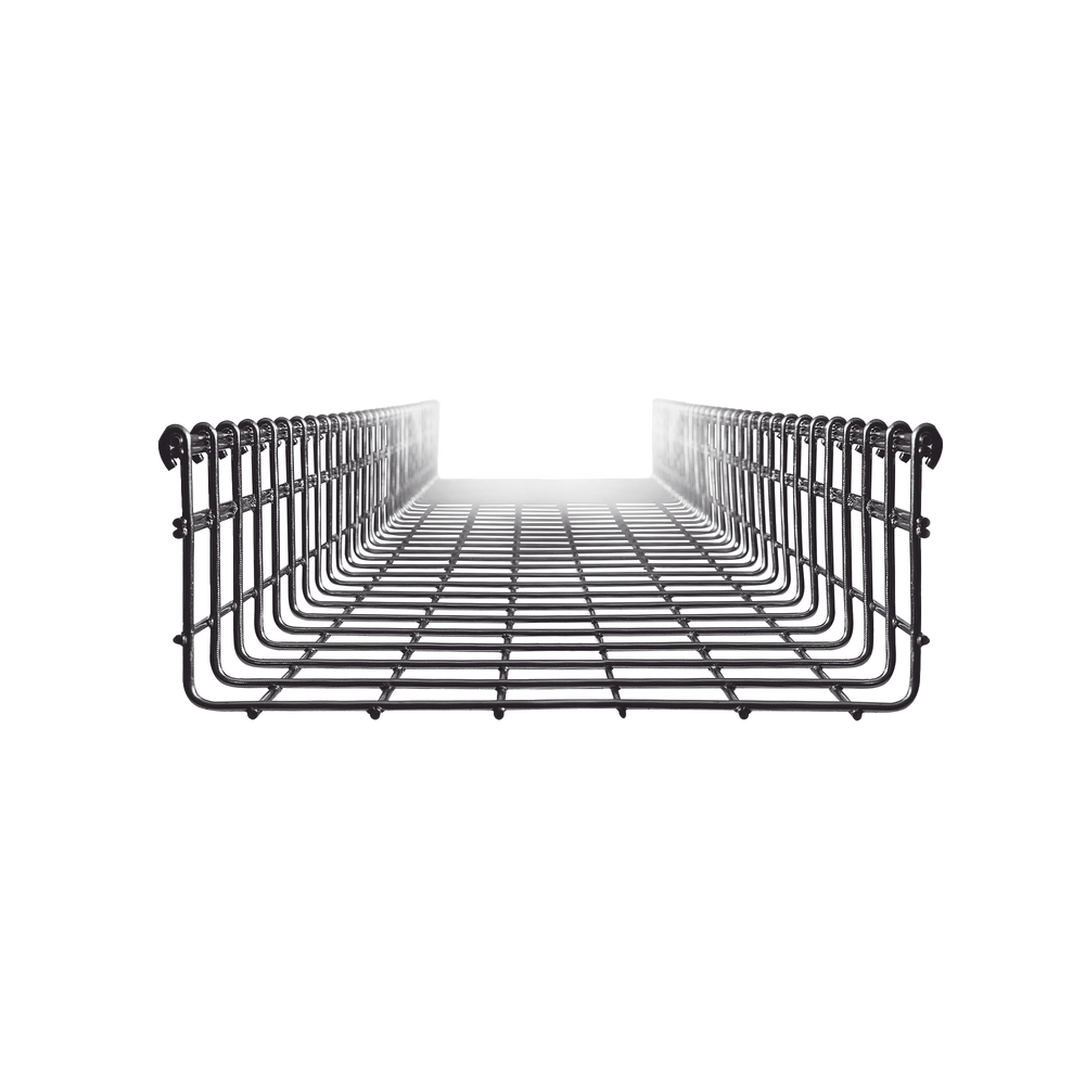 Charola Tipo Malla 116/300 mm, Acabado Electro Zinc, Hasta 554 Cables Cat6, Tramo de 3 Metros