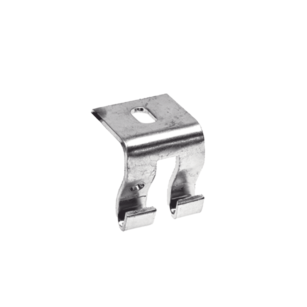 Grapa de Suspensión Con Acabado Electrozincado Para Fijar a Techo Charolas con Anchos de 50 a 300 mm.