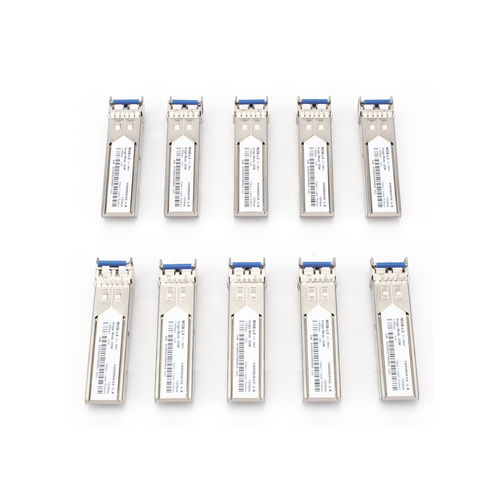 Paquete de 10 Piezas del Transceptor Industrial mini-Gbic SFP 1G LC TX:1310nm Para Fibra Mono Modo 20 Km - Image 2