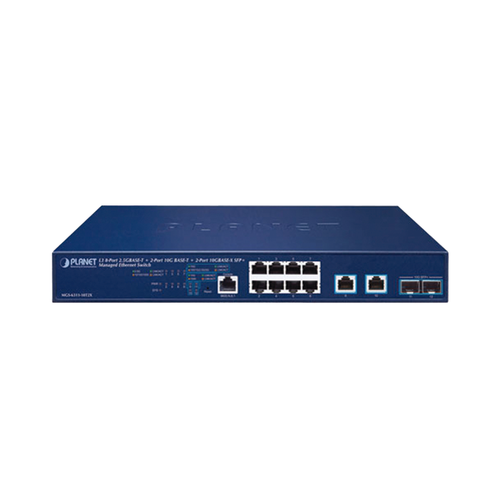 Switch Administrable Capa 3, 8 Puertos de 2.5G BASE-T, 2 Puertos de 10 G BASE-T, 2 Puertos SFP de 10 G - Image 2