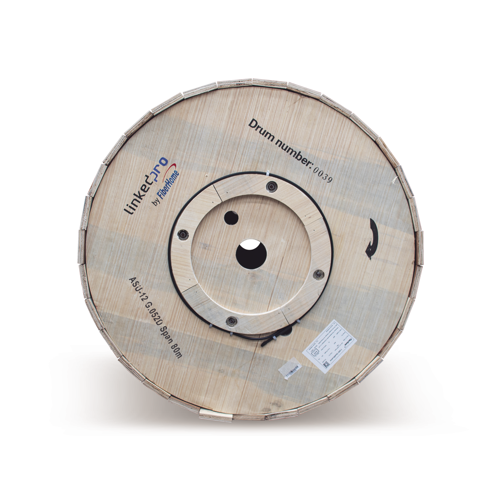 Carrete de 4 km de Fibra ?ptica A?rea Mini ADSS (ASU) G.652D, Monomodo de 12 Hilos, Exterior, Span 80, Loose Tube - Image 2