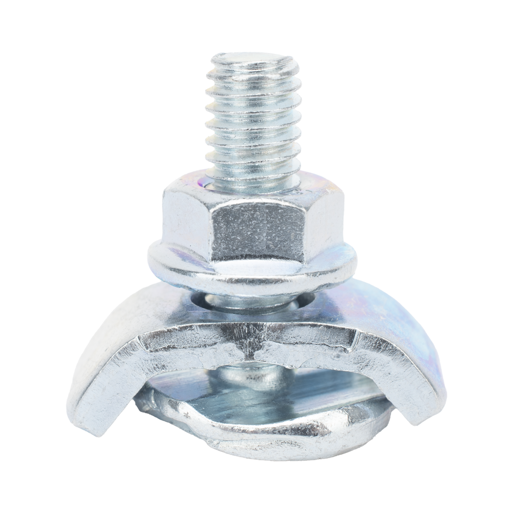 Kit 1 versión light para unir tramos de charola MallaFils, con acabado Electro Zinc