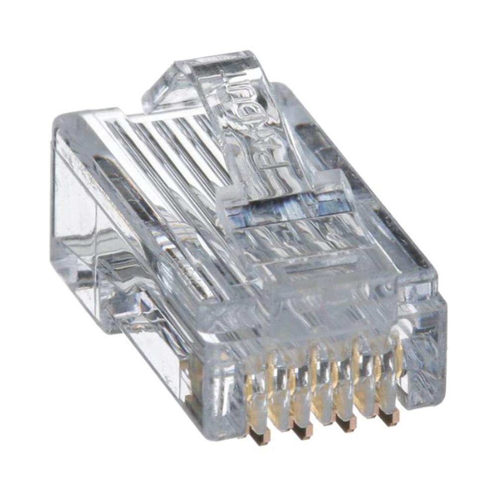 Plug RJ45 Cat5e, Para Cable UTP de Calibres 24-26 AWG, Chapado en Oro de 50 Micras, Paquete de 100 Piezas - Image 3
