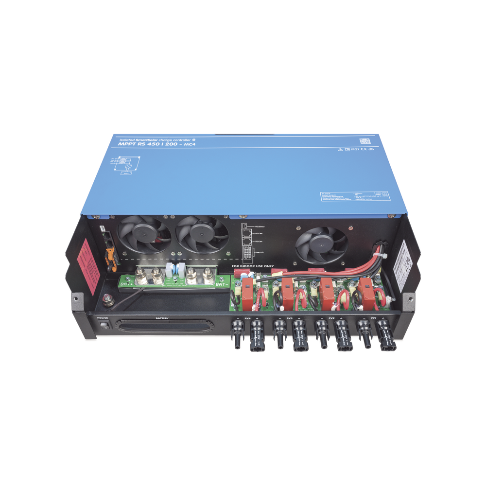 SmartSolar MPPT RS 450/100-MC4. Controlador Solar MPPT 100A, Voltaje: 48 Vcc. Para uso con Inv. Cargadores Victron - Image 6