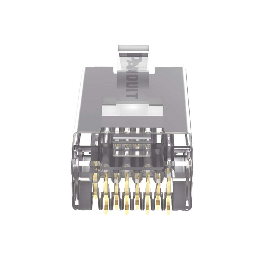 Plug RJ45 Cat5e Blindado, Para Cable UTP de Calibres 24-26 AWG, Chapado en Oro de 50 Micras, Paquete de 100 Piezas - Image 2