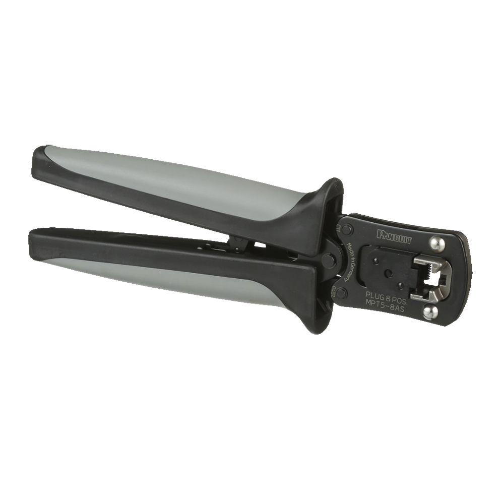 Pinzas Ponchadoras Para Plugs Modulares RJ45, Cat5e, Cat6 y Cat6A, Color Negro