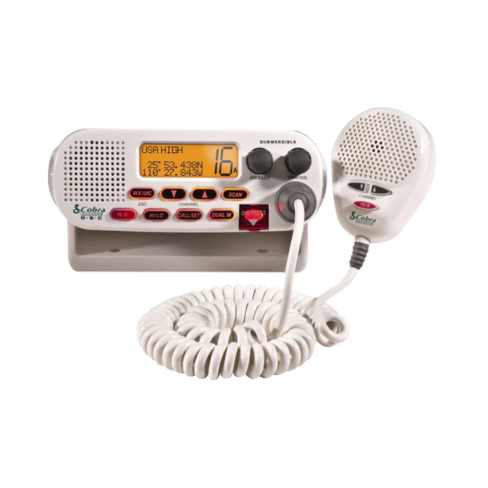 Radio móvil marino VHF clase D con canales Internacionales, de Canadá y Estados Unidos
