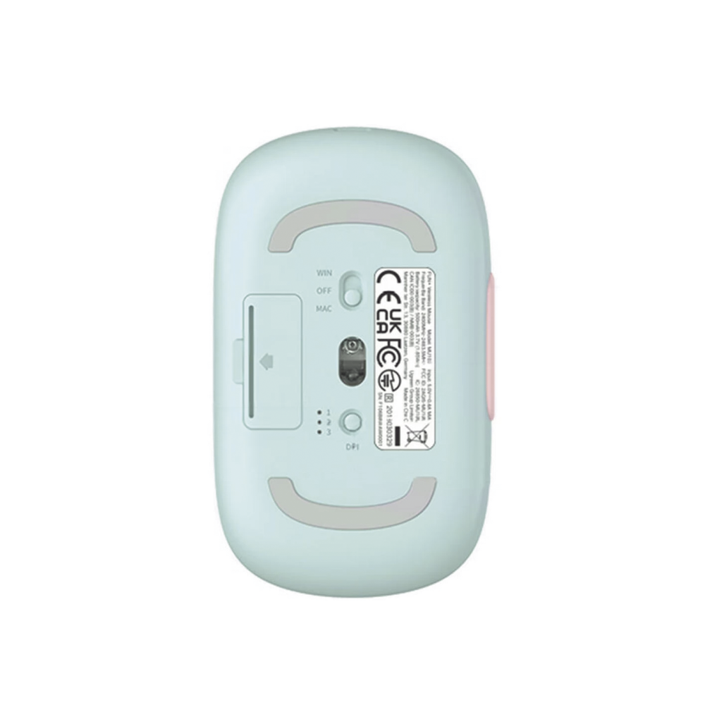 Mouse Inalámbrico FUN | Recargable| 2.4G & Bluetooth | 4 Niveles de DPI | Silencioso | Ergonómico | 5 Botones | Compatible con Windows, macOS 10.5, Android iOS Linux y Chrome OS | Color Rosa. - Image 4