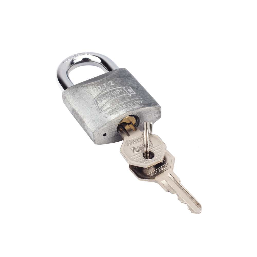 Candado Metálico de Gancho Corto / Llave PH-32 para 4 pernos de combinación / Cuenta con barreno para salida de agua. - Image 4