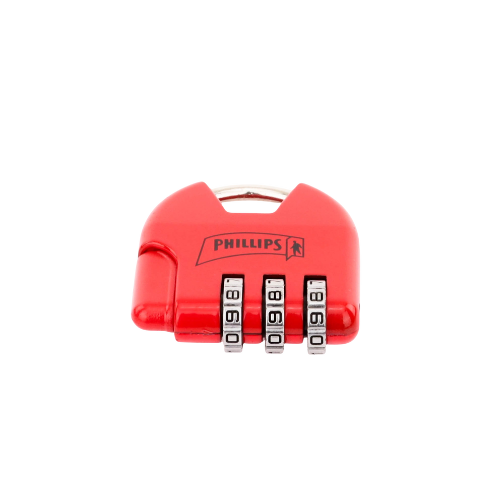 Candado de Combinación Ajustable / No Requiere Llave / Color Rojo. - Image 4