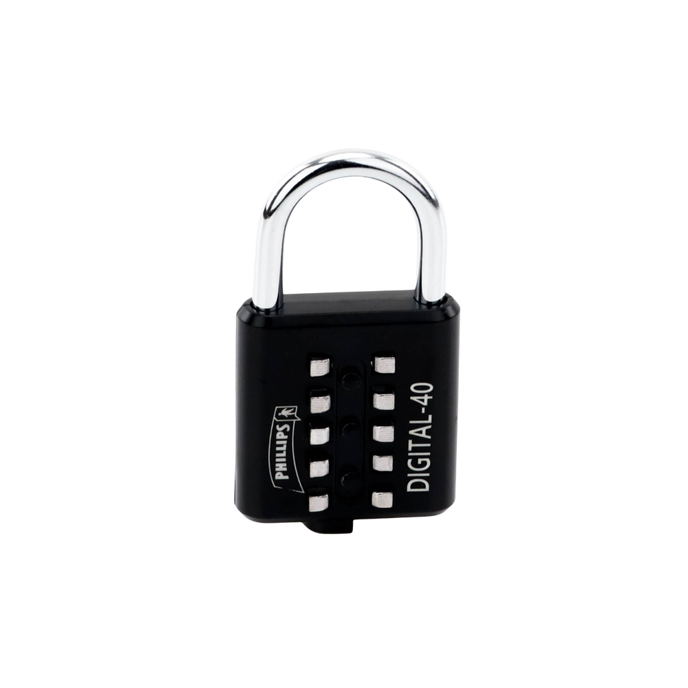 Candado Digital de Combinación M40 / No Requiere Llave / Combinación única integrada por 4 dígitos / Color Negro. - Image 6