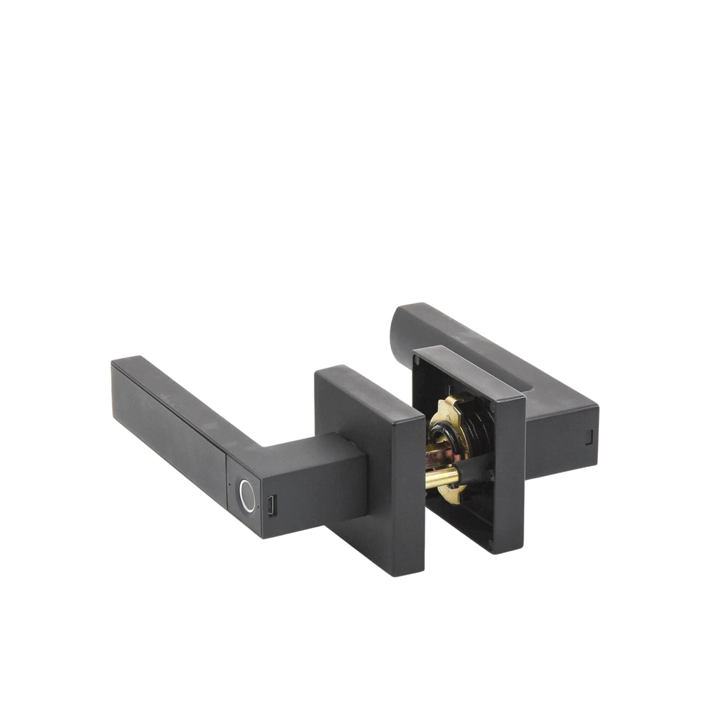 Manija Castelli Biométrica/ Acabado Negro / 30 usuarios/Para Puerta Izq o Derecha de 60-70mm - Image 4