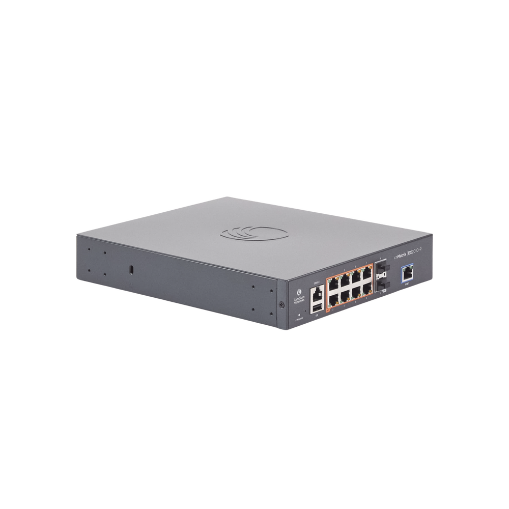 Switch cnMatrix EX2010-P capa 3 de 10 puertos(8 PoE Gigabit 802.3af/at, 2 SFP, 1 consola, 1 MNGMT, 1 USB) administración desde la Nube (MX-EX2010PXA-U) - Image 3