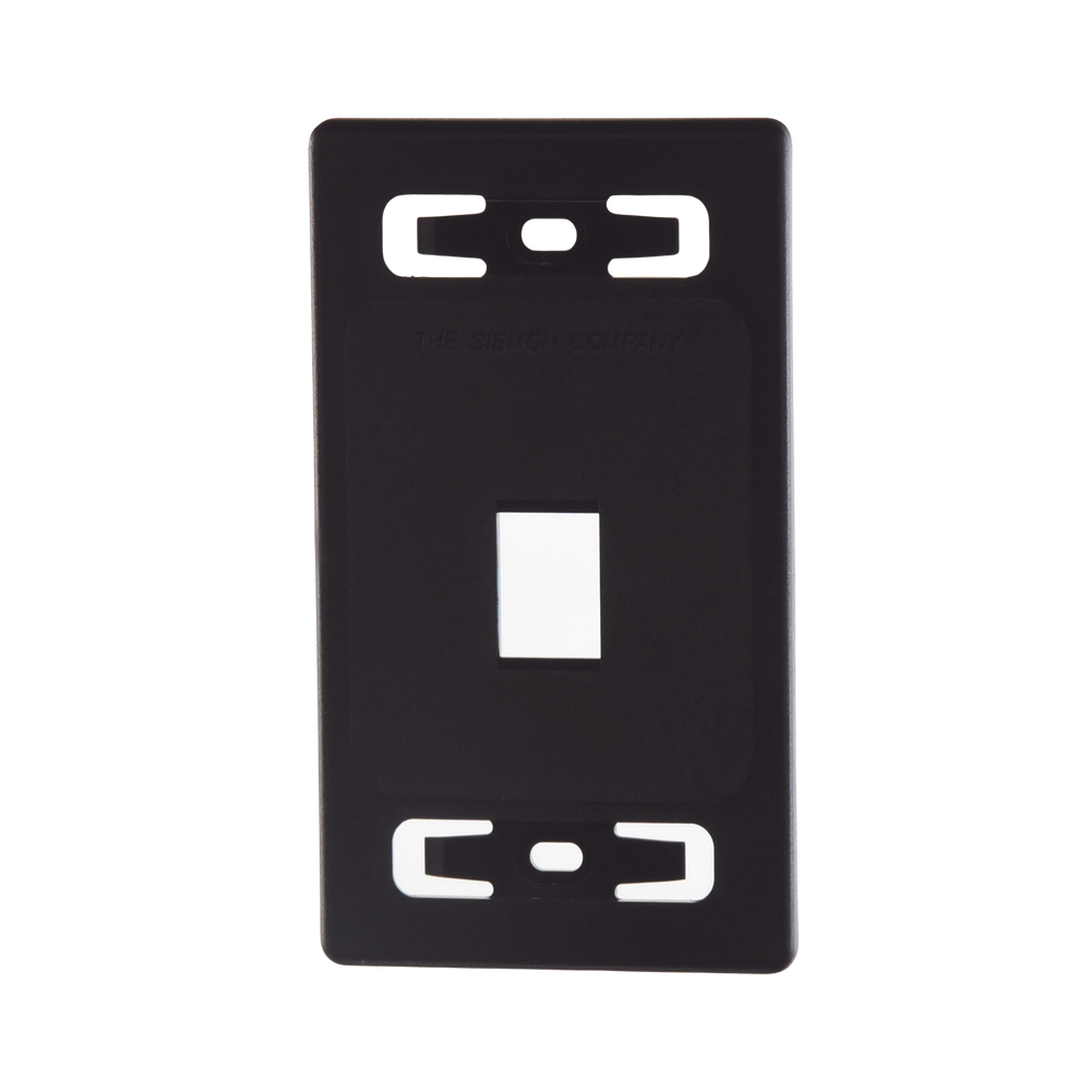 Placa de Pared Modular MAX, de 1 Salida, Color Negro