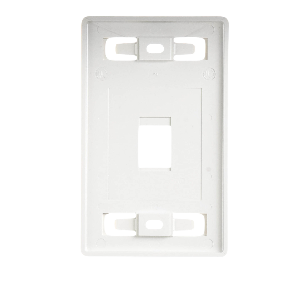 Placa de Pared Modular MAX, de 1 Salida, Color Blanco, Version Bulk (Sin Empaque Individual) - Image 2
