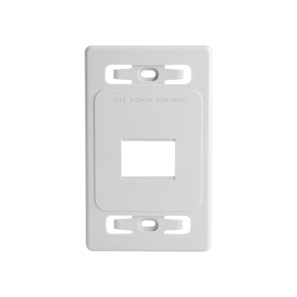 Placa de Pared Modular MAX, de 2 Salidas, Color Blanco, Versi?n Bulk (Sin Empaque Individual)