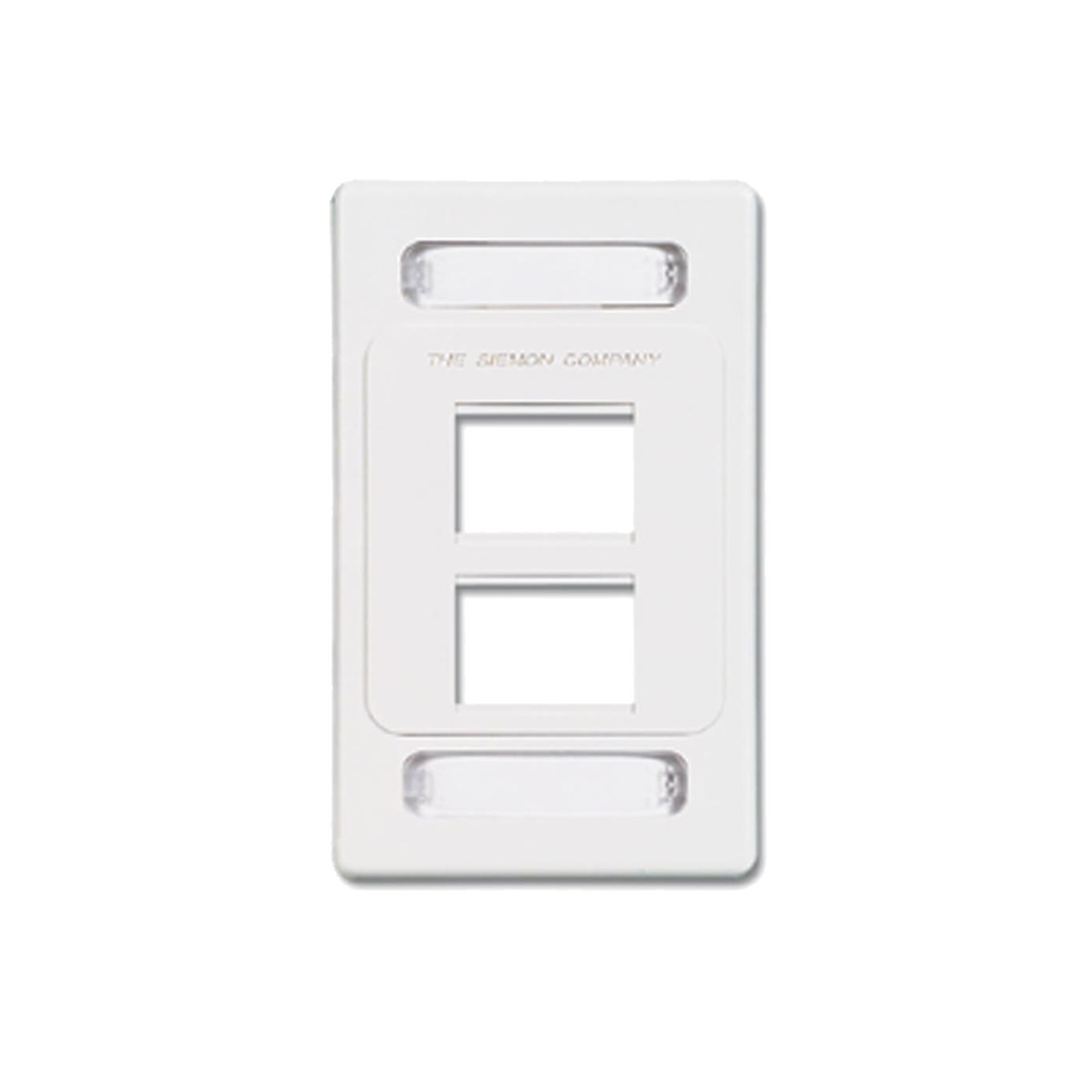 Placa de Pared Modular MAX, de 4 Salidas, Color Blanco