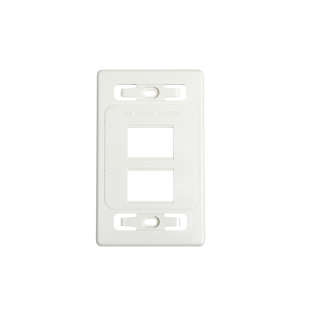 Placa de Pared Modular MAX, de 4 Salidas, Color Blanco, Versi?n Bulk (Sin Empaque Individual)