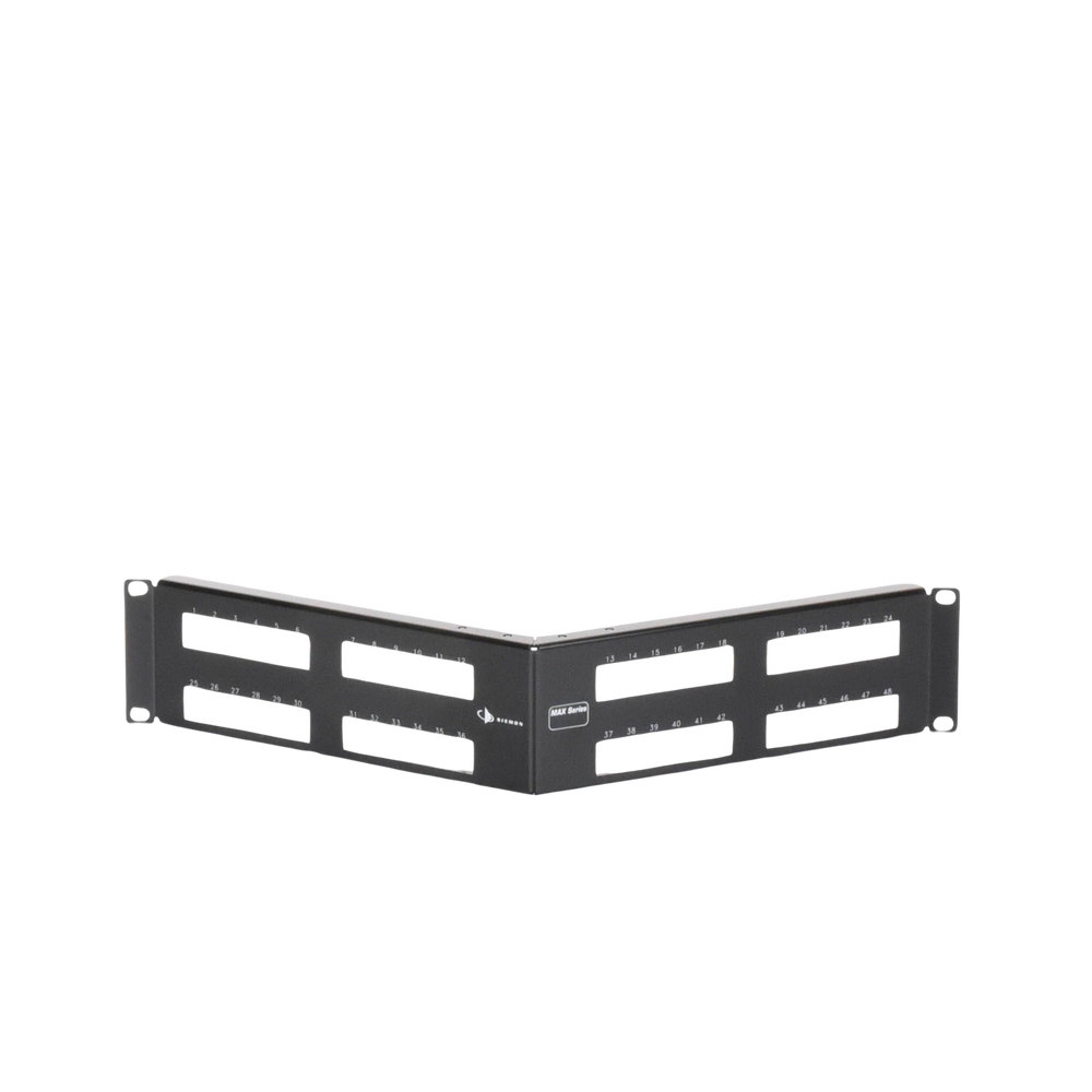 Patch Panel MAX Modular (vacío), de 48 Puertos, Angulado, 2UR - Image 2