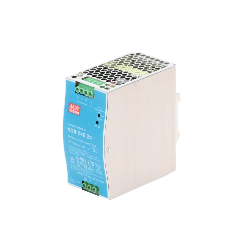 Fuente de Poder Industrial de 240W, salida 24Vcc, 10A, para montaje Riel Din - Image 2