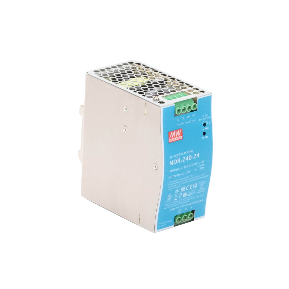 Fuente de Poder Industrial de 240W, salida 24Vcc, 10A, para montaje Riel Din - Image 5