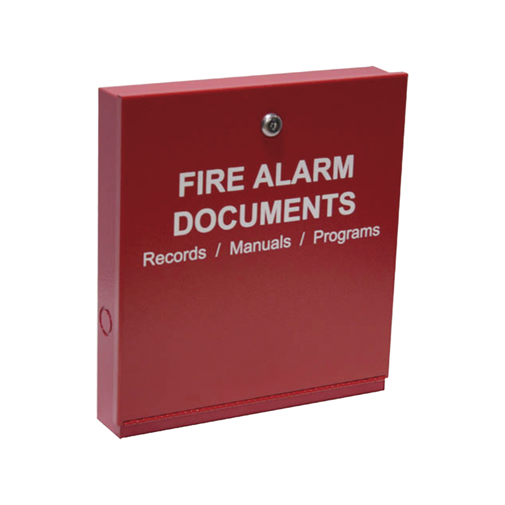Gabinete para documentos del sistema de alarma contra incendios