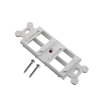 Marco de M?dulo D?plex, Para Placas Frontales Est?ndar NEMA 106, Acepta 4 M?dulos Keystone, Color Blanco