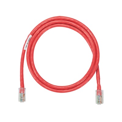 Cable de Parcheo UTP Categor?a 5e, con Plug Modular en Cada Extremo - 1 Metro (3.28 Pies) - Rojo