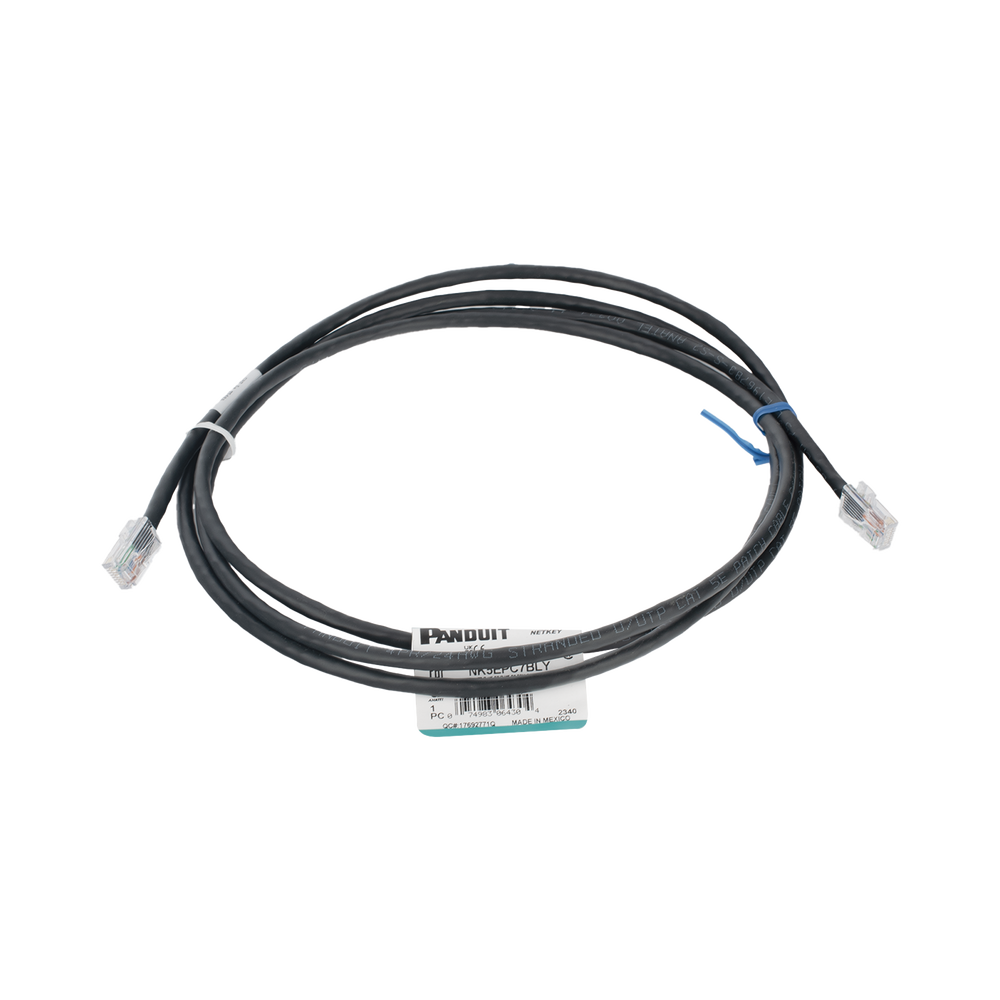 Cable de Parcheo UTP Categor?a 5e, con Plug Modular en Cada Extremo - 2 Metros (6.56 Pies) - Negro