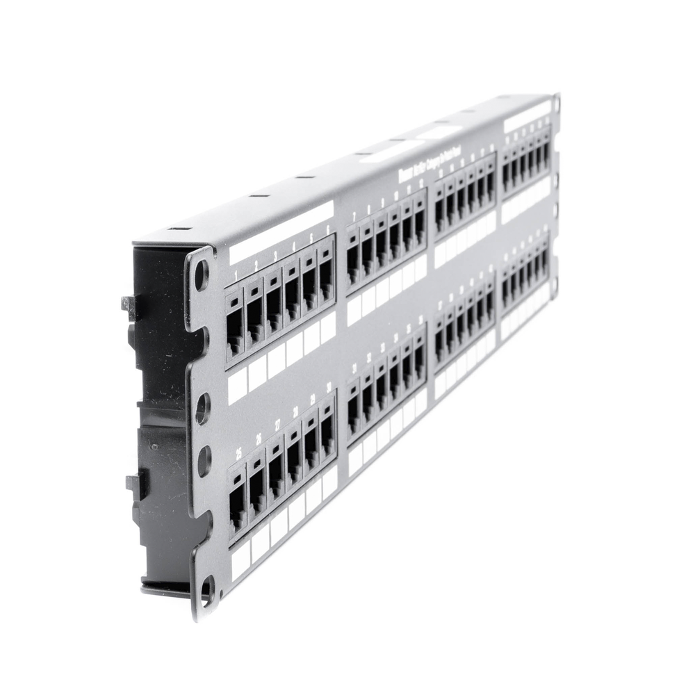 Panel de Parcheo de Impacto 110, Plano, Categor?a 5e, de 48 Puertos, 2UR - Image 3