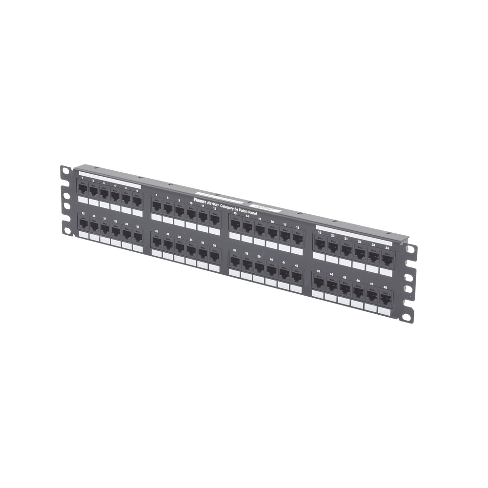 Panel de Parcheo de Impacto 110, Plano, Categor?a 6, de 48 Puertos, 2UR - Image 2