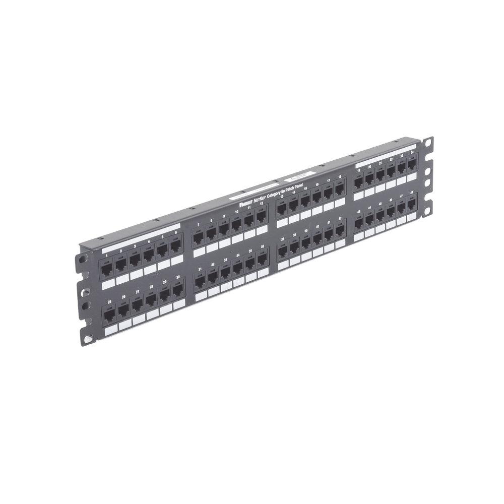 Panel de Parcheo de Impacto 110, Plano, Categor?a 6, de 48 Puertos, 2UR - Image 4