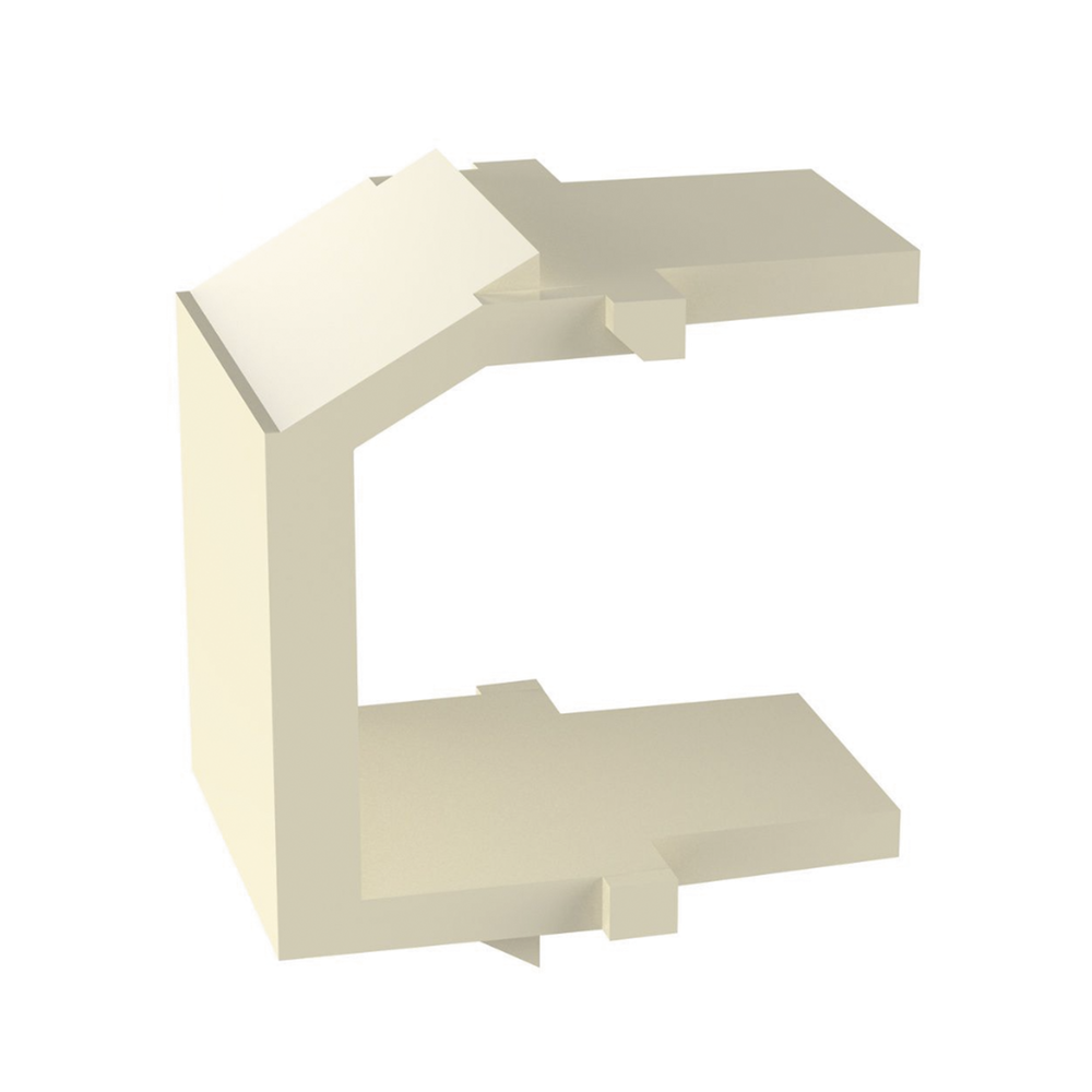 M?dulo de Tapa Ciega (Inserto Ciego), Tipo Keystone, Color Marfil, 1 Pieza