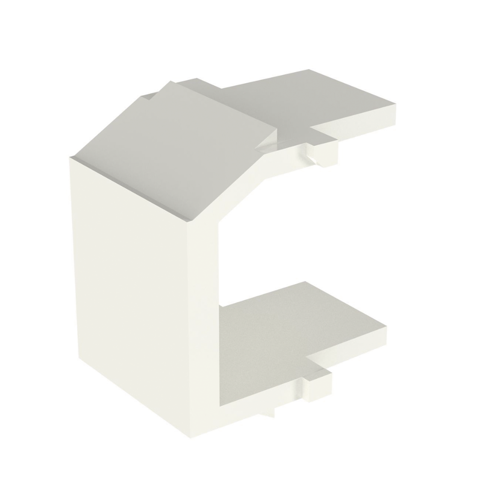 M?dulo de Tapa Ciega (Inserto Ciego), Tipo Keystone, Color Blanco Mate, 1 Pieza