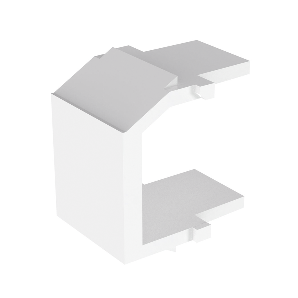 M?dulo de Tapa Ciega (Inserto Ciego), Tipo Keystone, Color Blanco, 1 Pieza