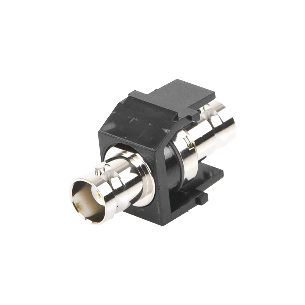 M?dulo Acoplador Coaxial Tipo BNC, Keystone, de 50 Ohms, Color Negro