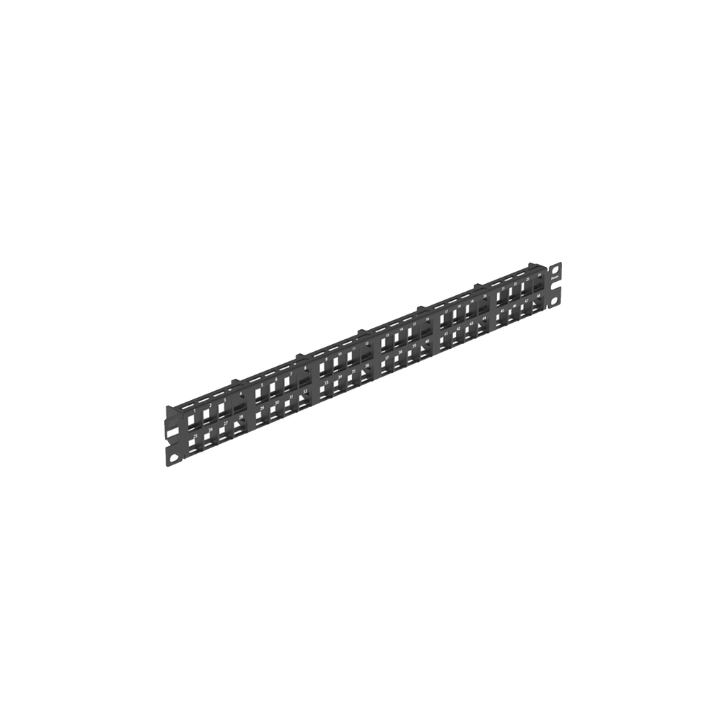 Panel de Parcheo Modular de Alta Densidad, Keystone (Sin Conectores), Identificaci?n con Etiqueta Adhesiva, de 48 Puertos en 1 UR - Image 4
