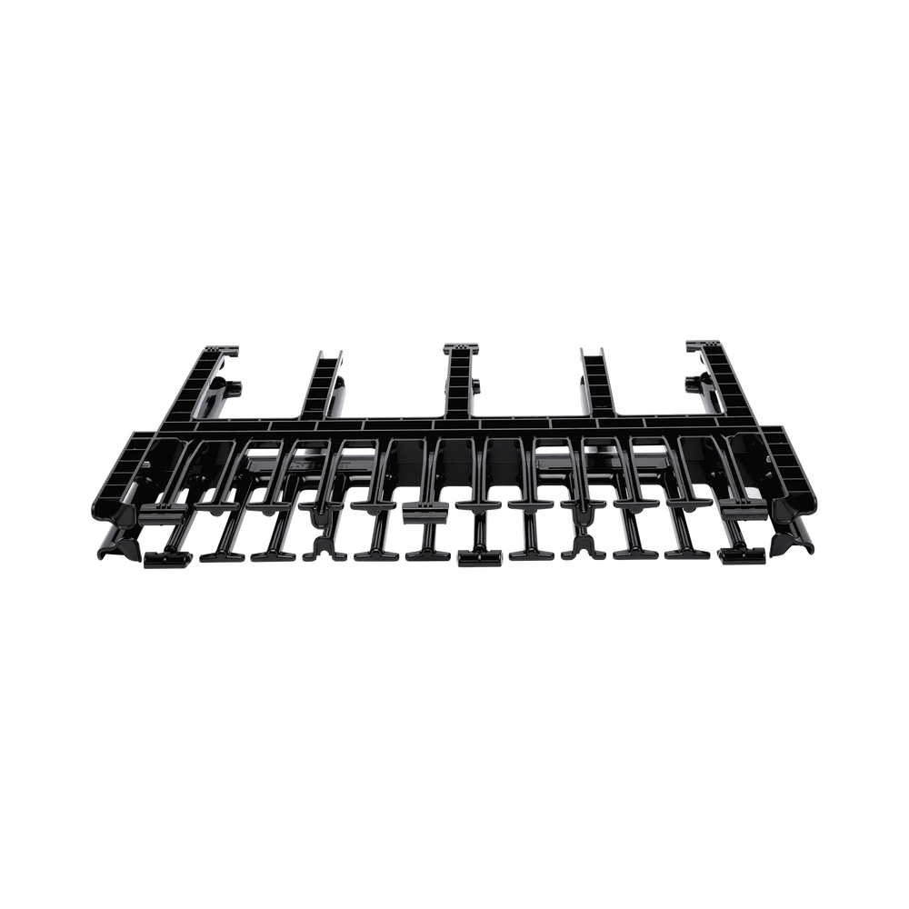 Organizador de Cables Horizontal NetManager de Alta Densidad, Doble (Frontal y Posterior), Para Rack de 19in, 1UR
