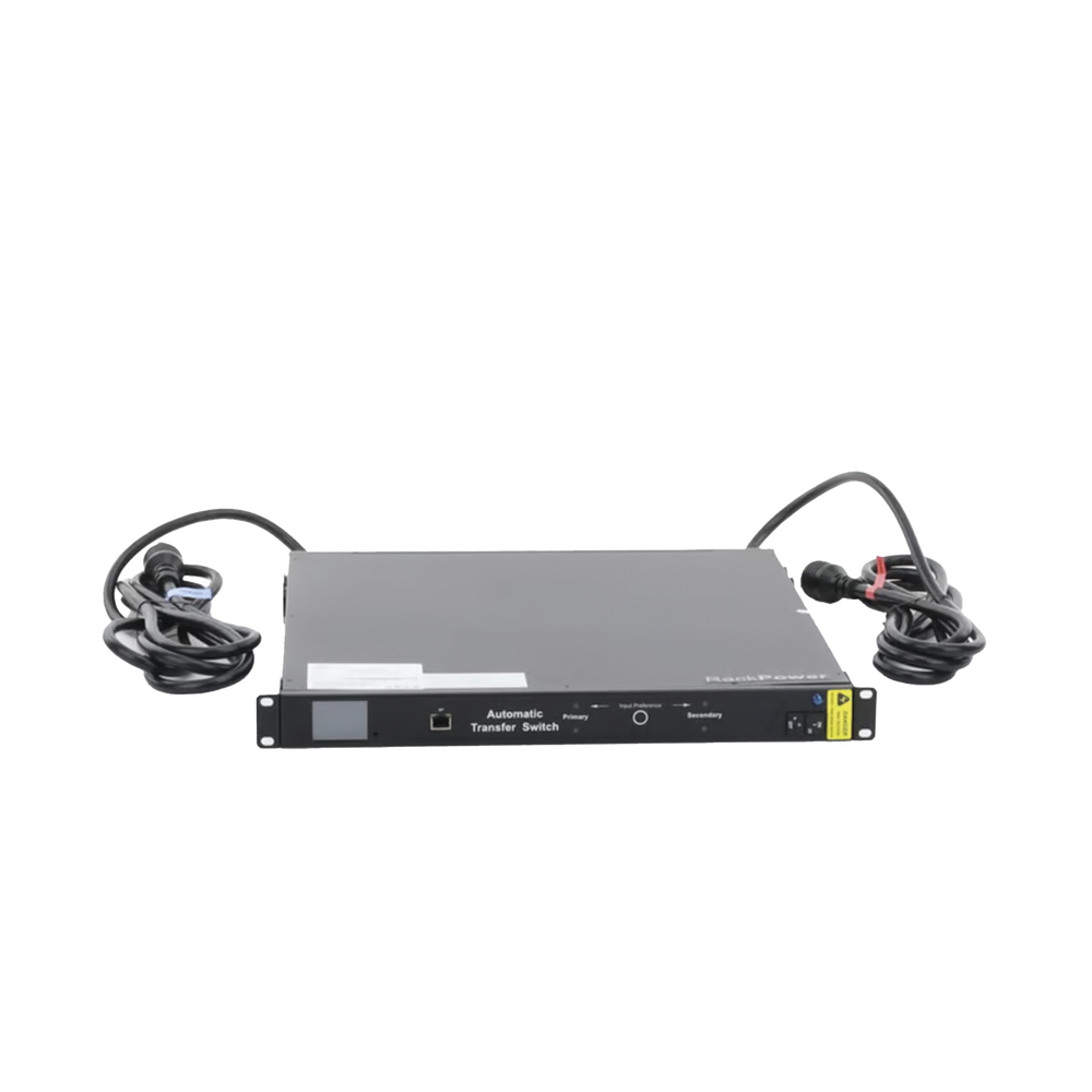 PDU Monitoreable de Transferencia Automática ATS (Fuente Redundante), Con 10 Salidas 5-15R, Enchufes de Entrada L5-20P, Instalación Horizontal de 19in, 1UR, 20 Amp, 120 Vca - Image 3