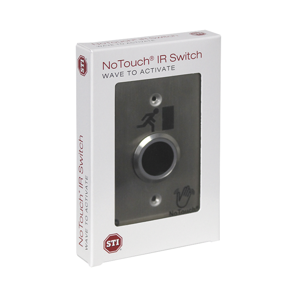 Interruptor IR NoTouch® de Acero Inoxidable, De un solo grupo, Símbolo de puerta - Image 2