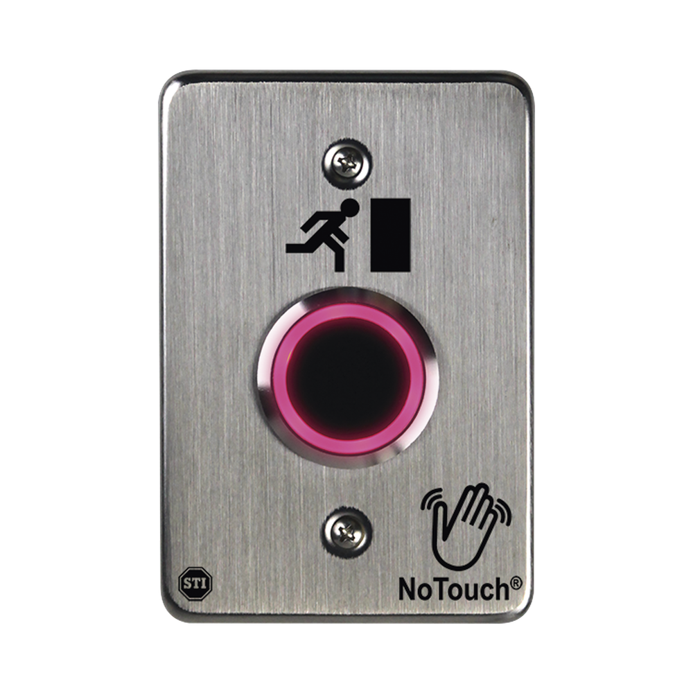 Interruptor IR NoTouch® de Acero Inoxidable, De un solo grupo, Símbolo de puerta - Image 3