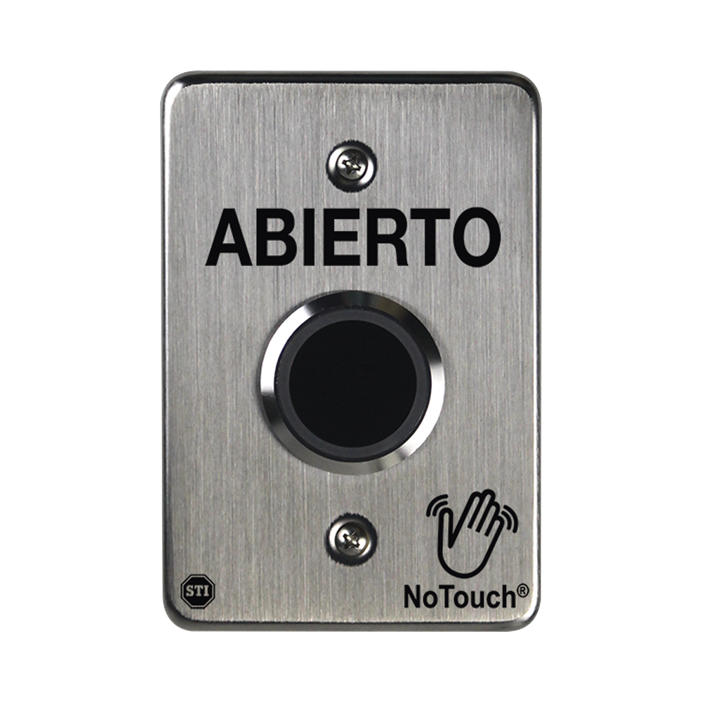 Interruptor IR NoTouch® de Acero Inoxidable, De un solo grupo, ABIERTO - Image 3