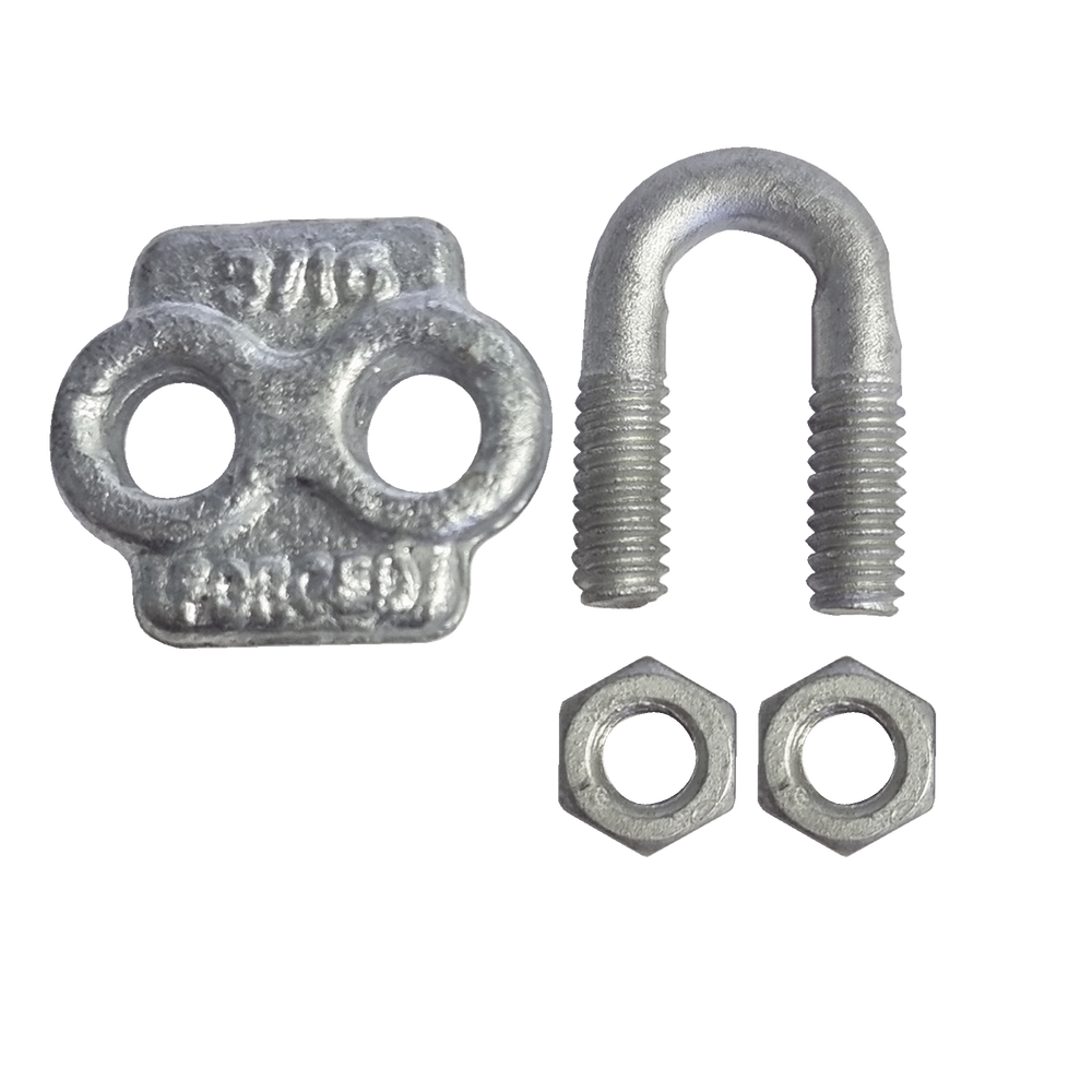 Nudo/ Perro/ Abrazadera Acero Forjado para Cable de 3/16" Galv. Inmersión en Caliente. - Image 2