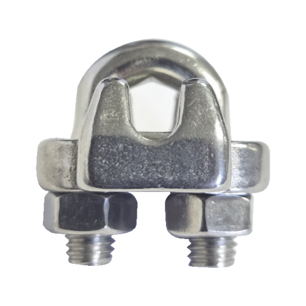 Nudo/ Perro/ Abrazadera Acero Forjado para Cable de 5/16", Acero Inoxidable.