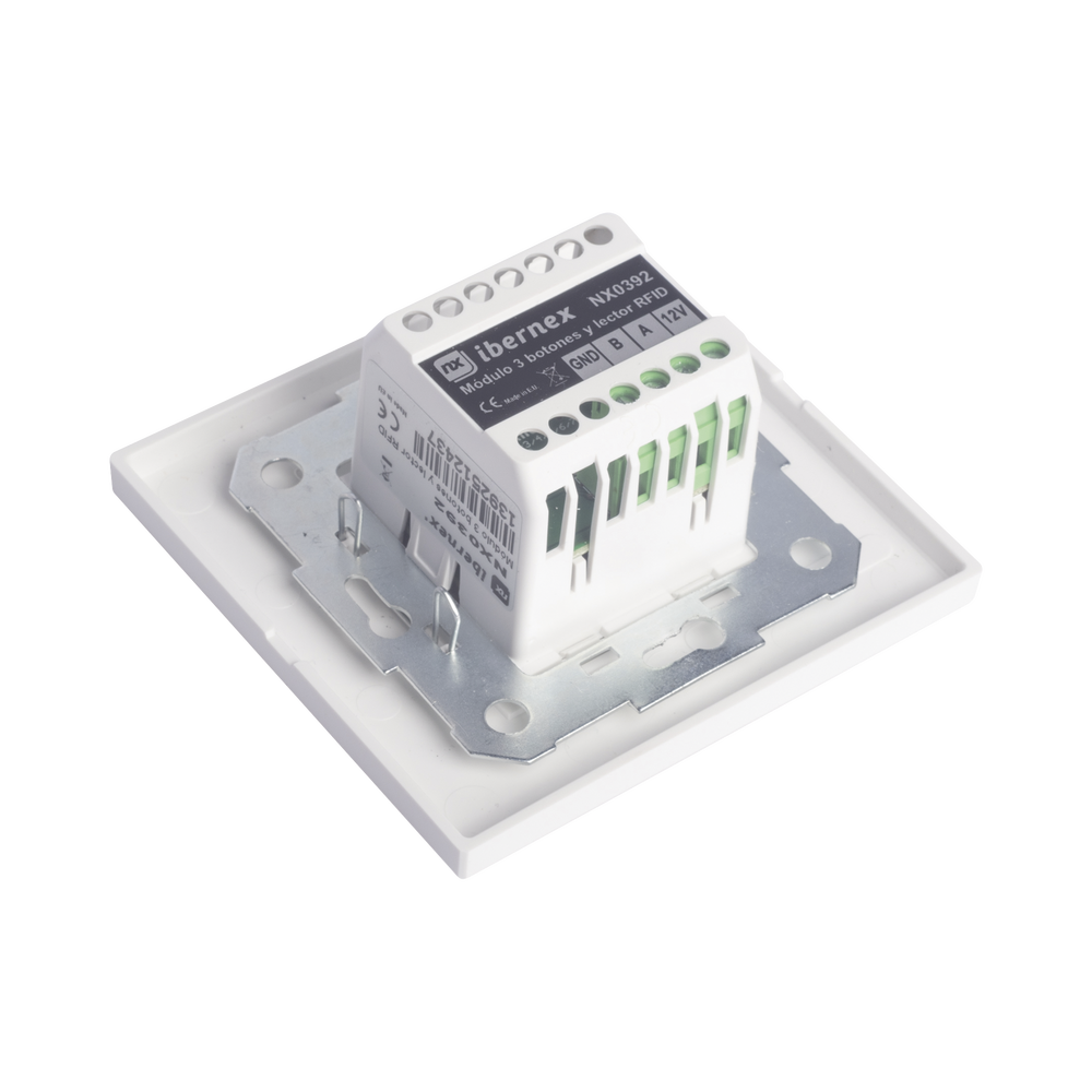 Modulo de 3 Botones iluminados con Lector RFID 125 KHz / Alarma / Cancelar y Código Azul / BUS RS485 / Compatible con NX0019/B, NX1021 y NX0015 - Image 4
