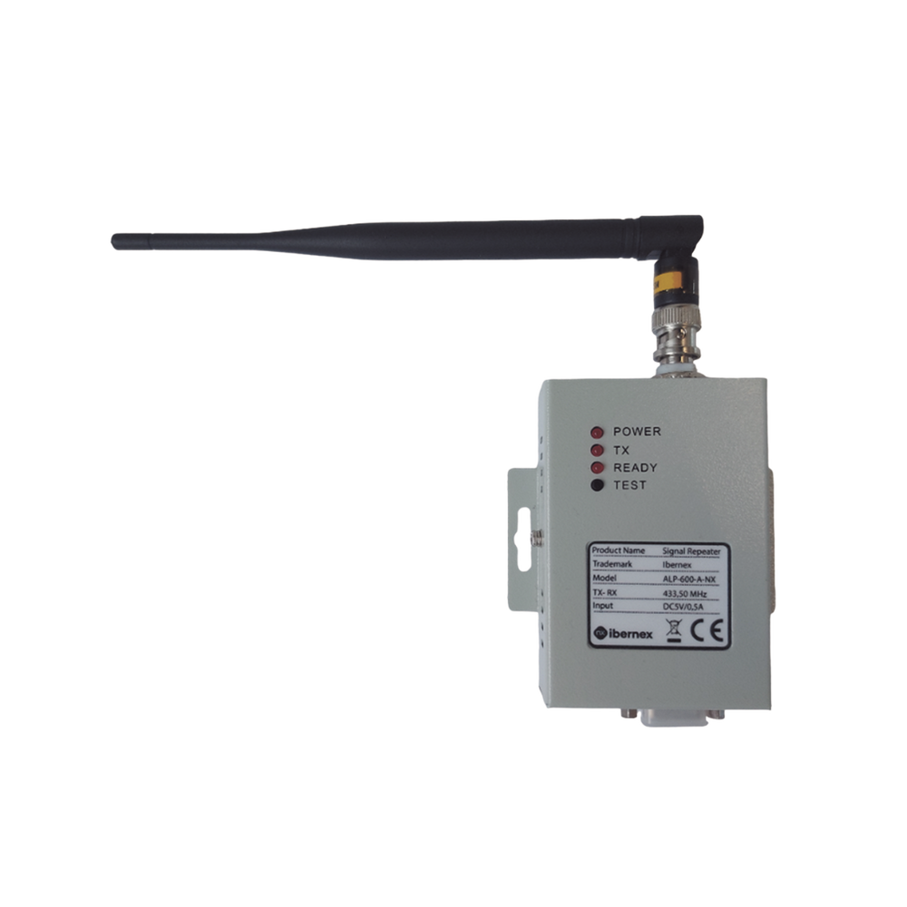 Repetidor y Amplificador de Señal Inalámbrico / Modulación FSK / Dimensiones 100x75x25 mm / Peso 0.24 kg / Alimentación 5 V CC o 220 V CA / ABS Antibacteriano
