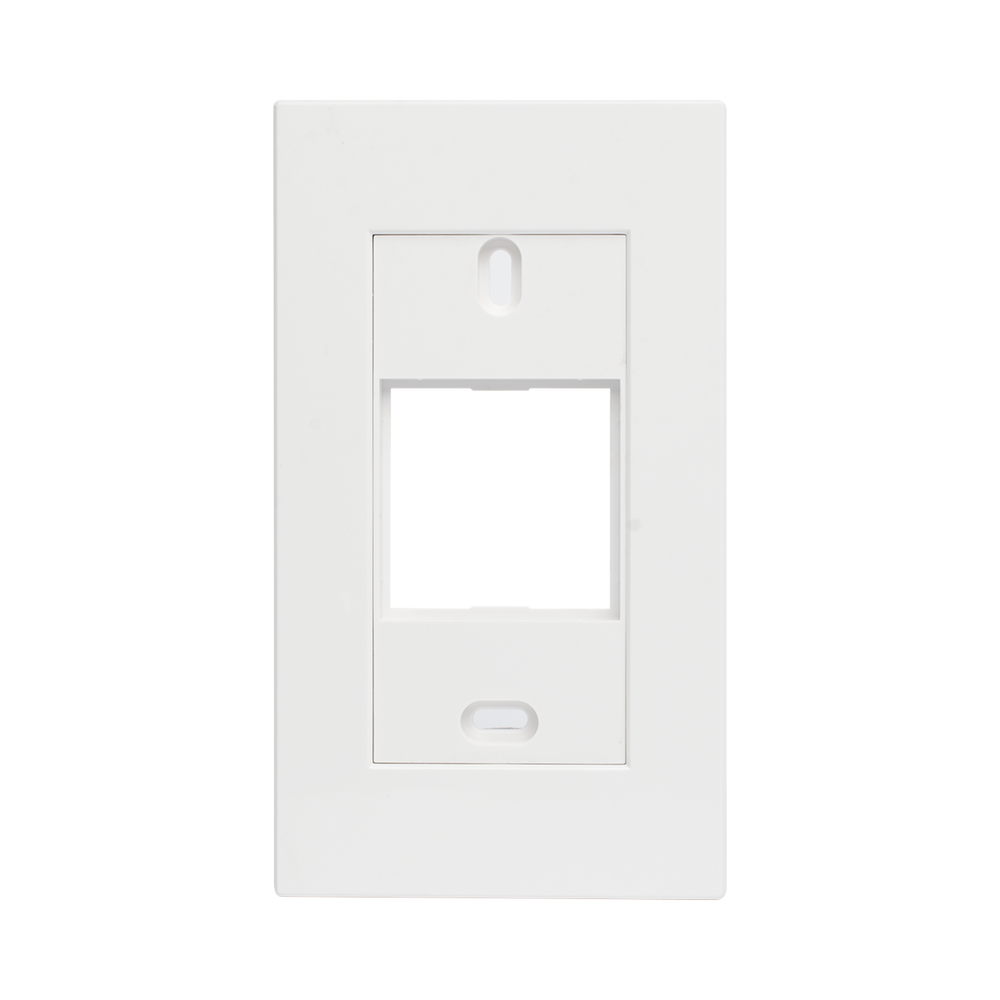 Marco blanco con placa metalica para caja americana