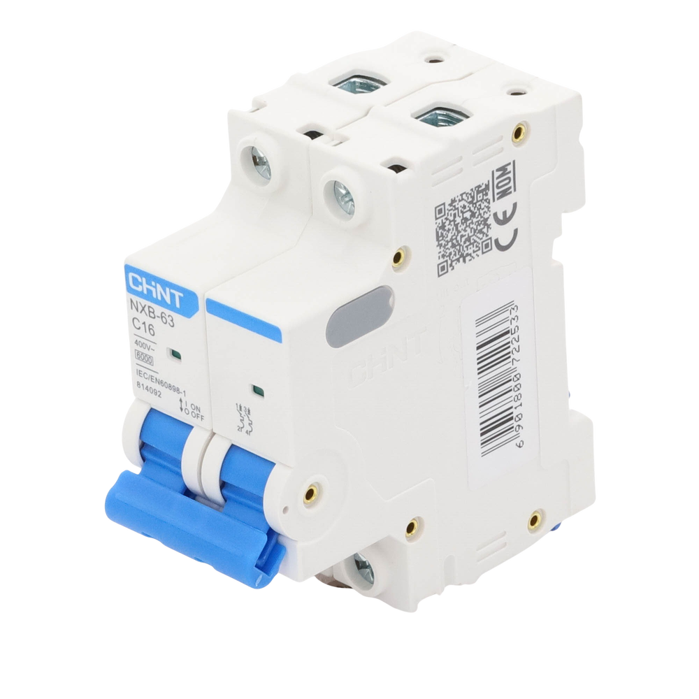 Pastilla para Riel Din, 2 Polos, 16 Amp, Vca:110/415v, 6kA, Catálogo: NXB632PC16, Serie: NXB-63. - Image 5